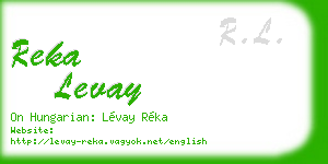 reka levay business card